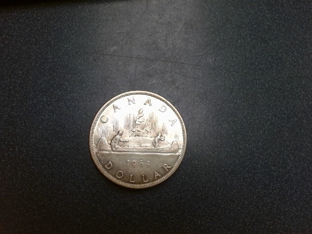 Piece en argent canadien 1963