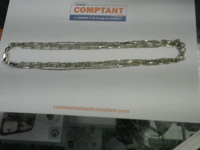 Collier multi-rang en argent