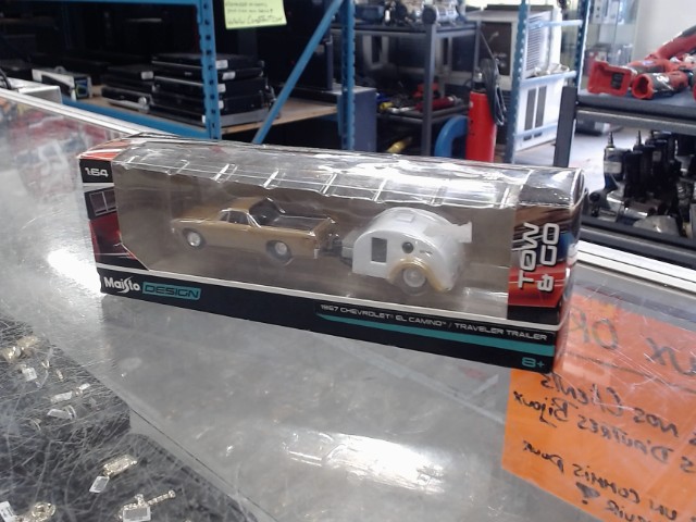 Model replique ford avec roulotte 1:64