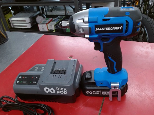 Perceuse impact prise 1/2''20v+batt+chrg