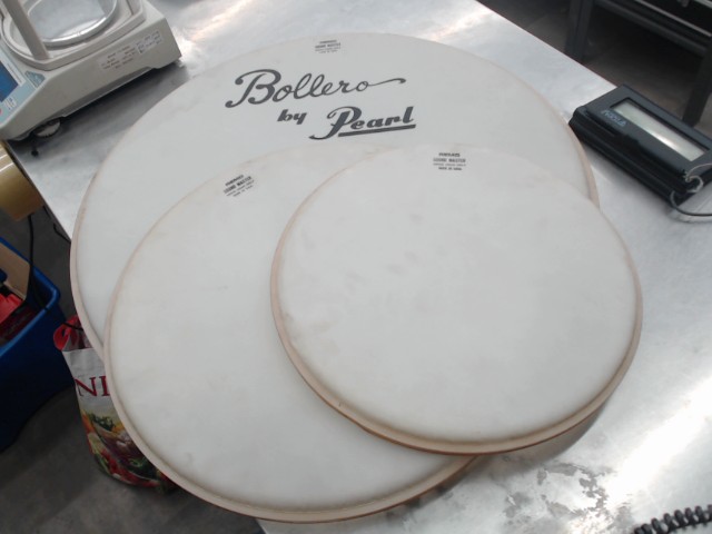 Kit de 3 peaux de drums bollery by pearl