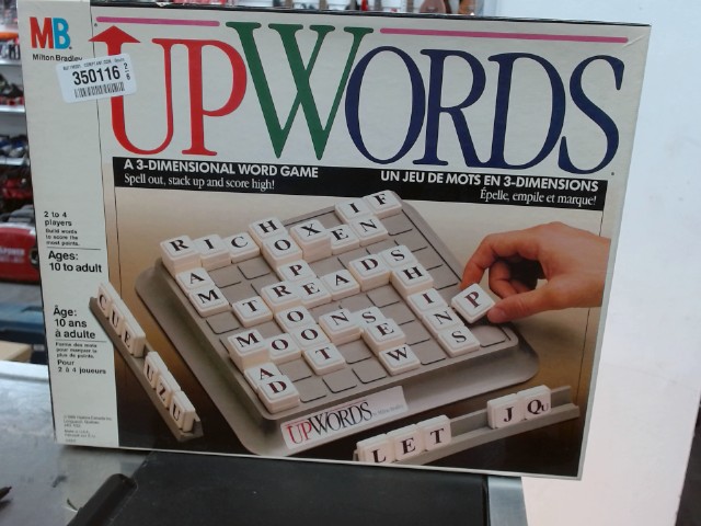 Upwords dice game 1989
