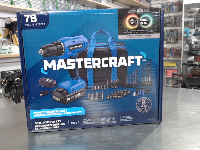 Kit drill+batt(2.0ah)+chrg+bit(boite)