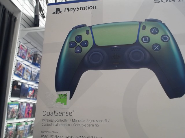Manette ps5 dualsense vert chrome
