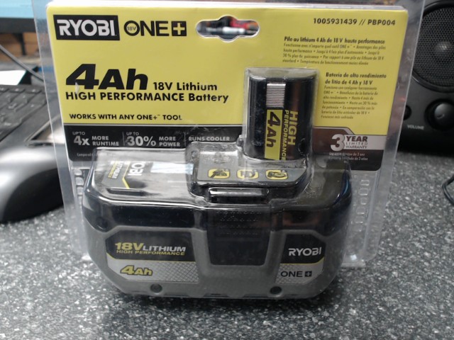 18v high performance 4ah battery
