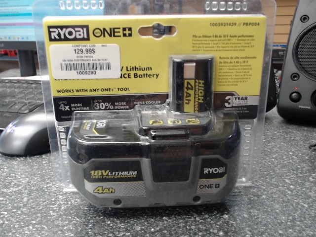 18v high performance 4ah battery