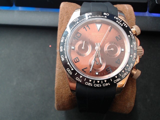 Montre seiko cadran rose