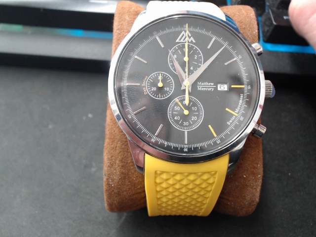 Montre mattew mercury bracelet jaune