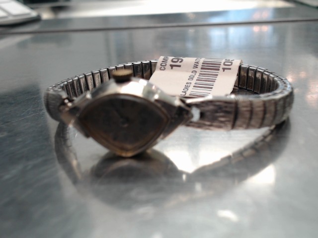 Montre vintage centre 14kt or blanc