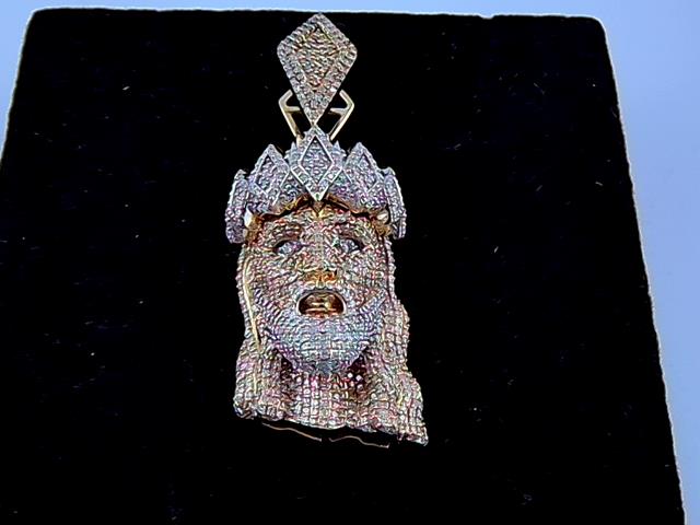 BRELOQUE EN OR 10KT AVEC DIAMANTS