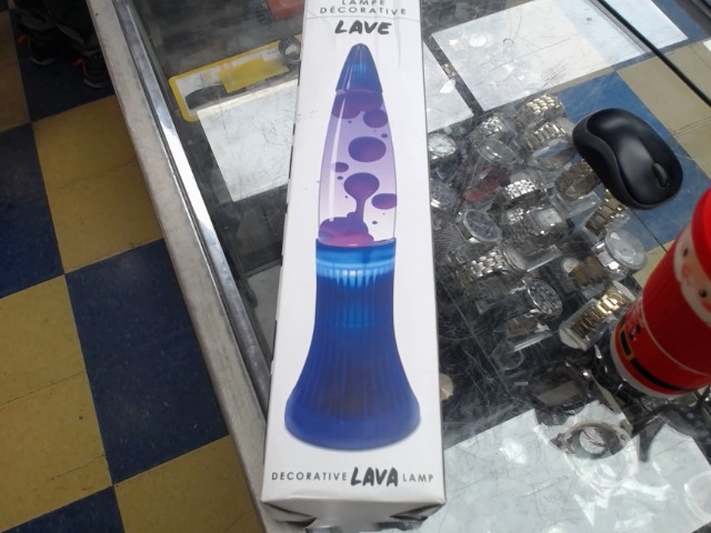 Lampe decorative lava lamp blue