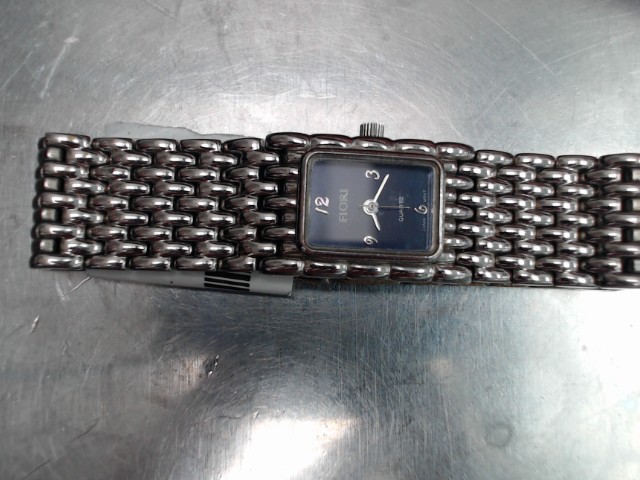 Montre fond bleu stainlesssteel