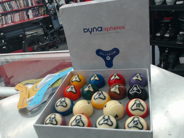 Set boulers de billard resin pro+bte
