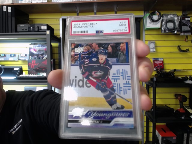 2023 adam fantilli 711 young guns psa 9