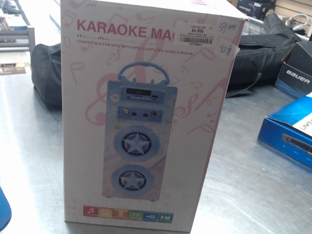 Speaker bluetooth karaoke rose + 2 mic.