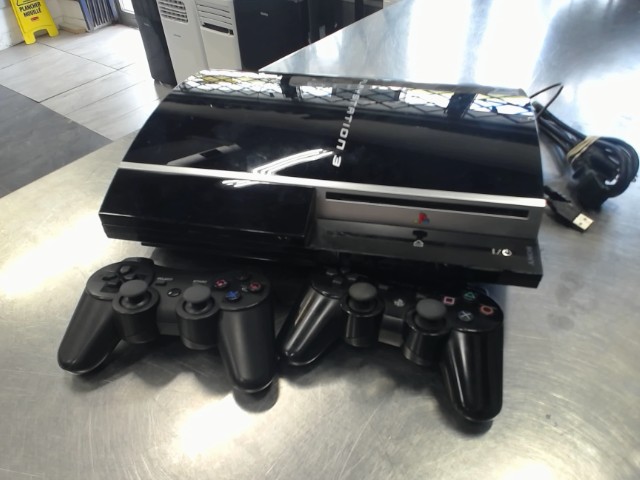 Ps3 fat + 2 man + fils