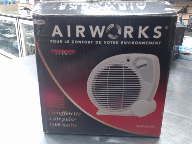 Fan chauffant dans boite