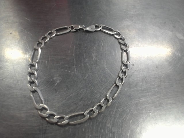 Bracelet en argent maille figaro