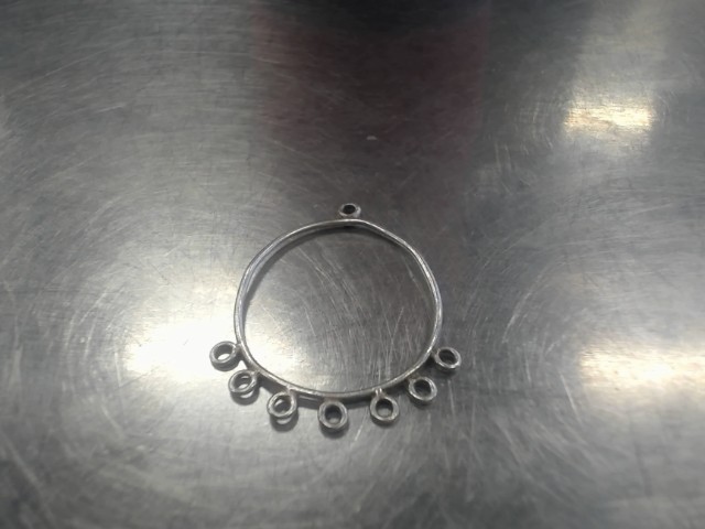 Breloque ronde en argent