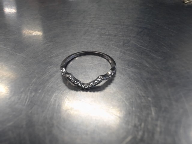 Bague en argent av pierre petite et gros