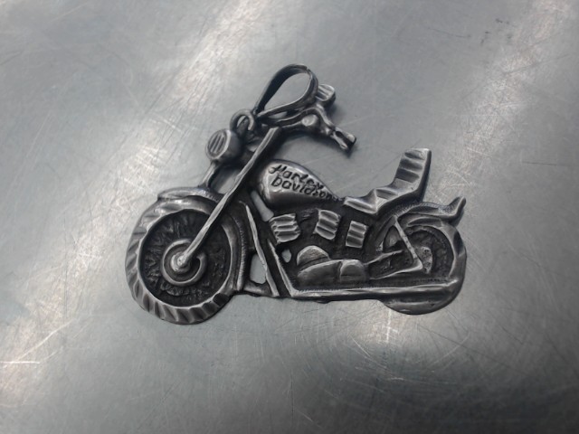 Breloque en argent moto harley davidson