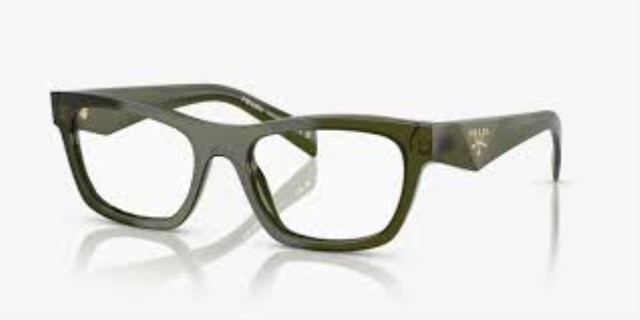 Prada green clear sunglasses