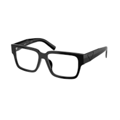Prada black square clear sunglasses