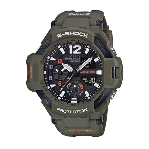 Montre casio verte gshock protection