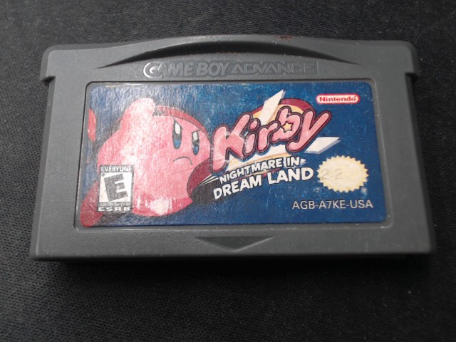 Gba game kirby nightmare in dream land