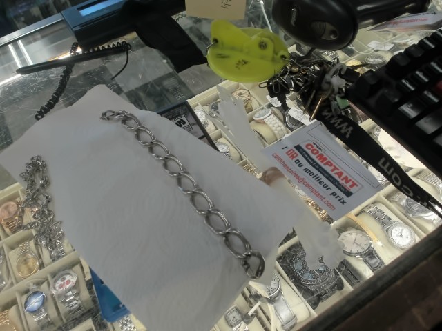 Braslet en argent grosse maille