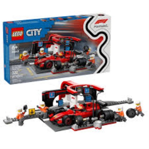 F1 pit stop & pit crew ferrari car