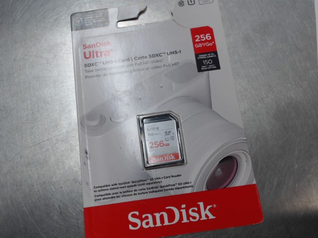 Sandisk ultra 256gb carte sd neuf