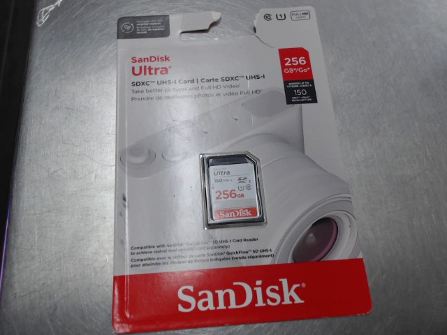 Sandisk ultra 256gb carte sd neuf