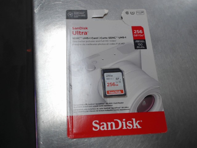 Sandisk ultra 256gb carte sd neuf