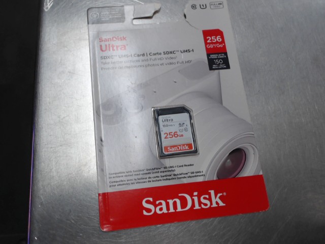 Sandisk ultra 256gb carte sd neuf