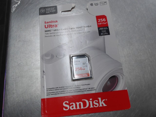 Sandisk ultra 256gb carte sd neuf