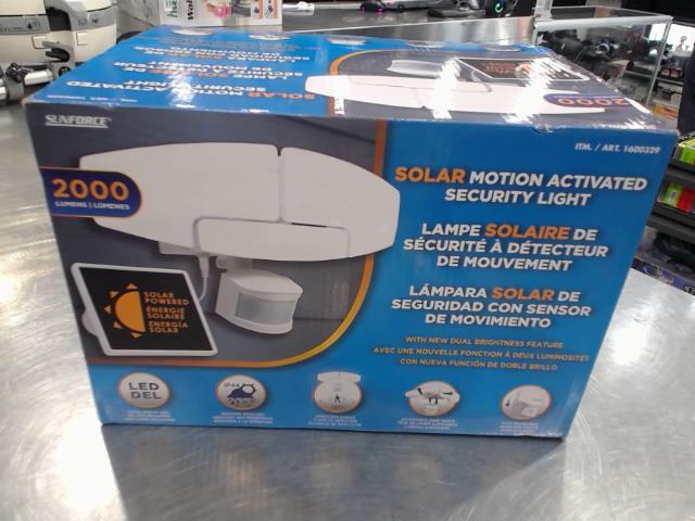 Lampe solaire de s�curit� detecteur mouv