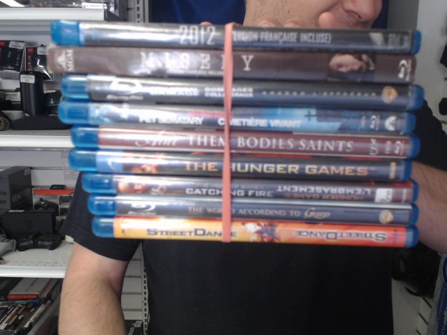 Lot de 9 blu ray pas de timbre