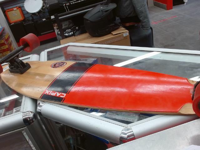 Longboard block pintail rouge/orange