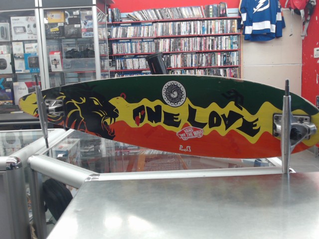 Rasta 2 pintail longboard bob marley ed.