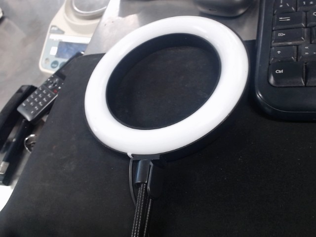 Black stand with light