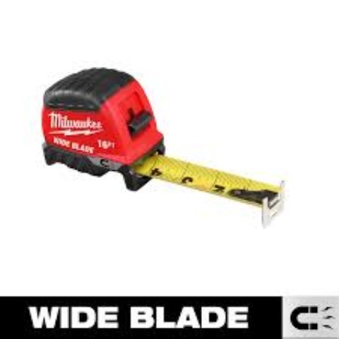 Milwaukee wide blade tape a mesurer