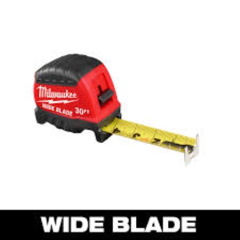 Milwaukee wide blade tape a mesurer 30p