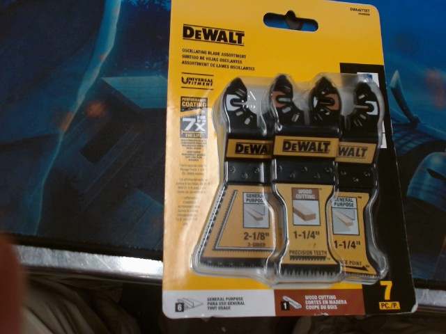 Oscillating blade assortment neuf 7pc