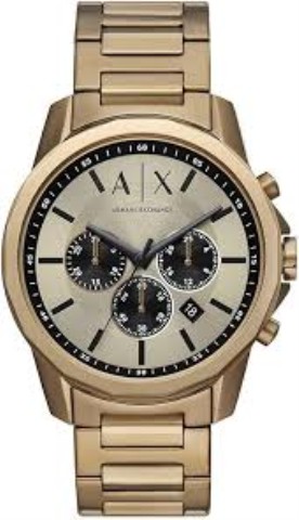 Montre armani exchange gold