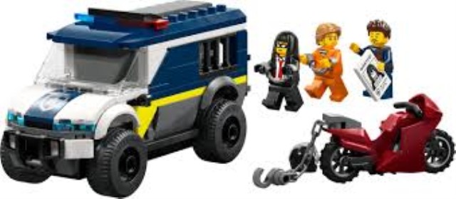 Lego police prisoner transport van