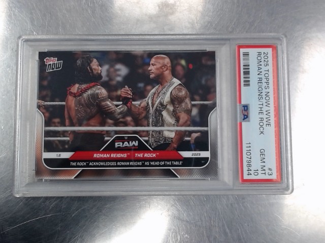 2025 topps now wwe #3 psa 10