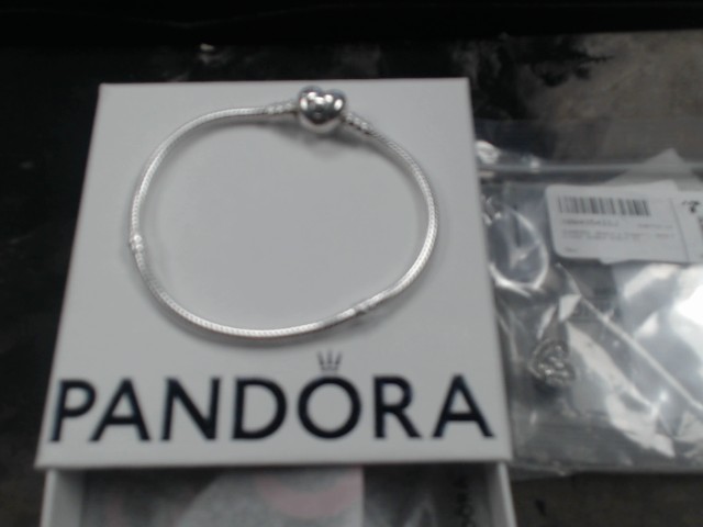 Bracelet stainless pandora en boite +acc