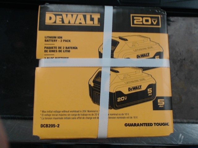 2 batterie dewalt neuf 5ah 20v