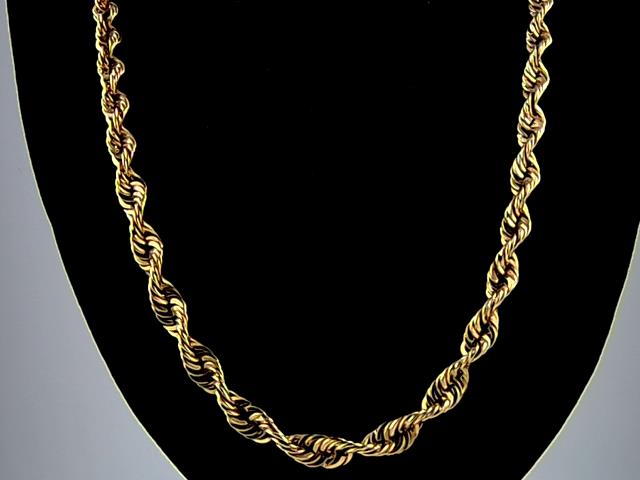 CHAINE TORSADE EN OR 10KT